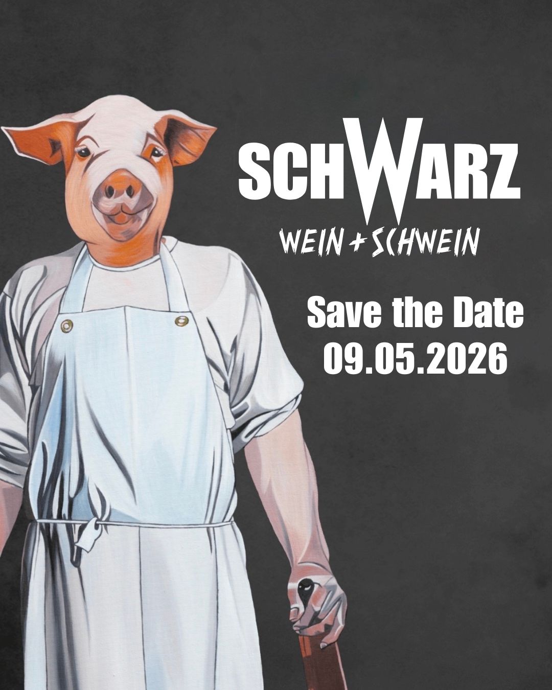 Mehr über den Artikel erfahren SAVE THE DATE – WEIN & SCHWEIN